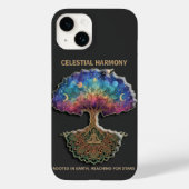 Celestial Harmony Tree | Cosmic Meditation Mandala Case-Mate iPhoneケース (裏面)