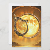 Celestial Harp of the Golden Moon.  招待状 (裏面)