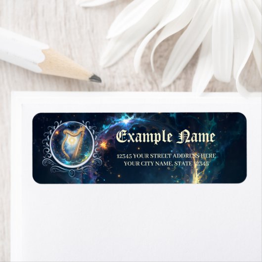 Celestial Harp of the Moonbound Skies.  ラベル (インサイチュ)