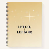 Celestial Healing Let Go Let God Cross ノートブック (正面)