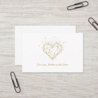 Celestial Heart Constellation Greeting Card - love 名刺