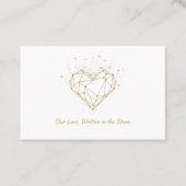 Celestial Heart Constellation Greeting Card - love 名刺 (正面)