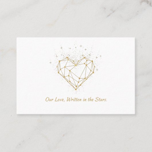 Celestial Heart Constellation Greeting Card - love 名刺 (正面)