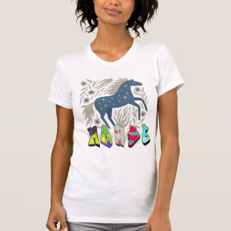 Celestial Horse “HARD” – Cosmic Graffiti Art Desig Tシャツ