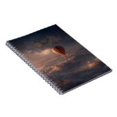 Celestial Hot Air Balloon Sky Notebook ノートブック (右側)