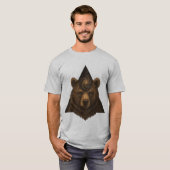 CELESTIAL INSTINCT – 星を宿す熊 Tシャツ (正面フル)