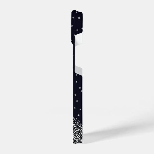 Celestial Jellyfish Dot Art Dreamscape stars iPhoneケース (左側面)