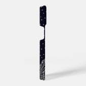 Celestial Jellyfish Dot Art Dreamscape stars iPhoneケース (右側面)