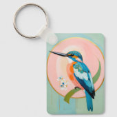 Celestial Kingfisher: A Study in Azure and Gold キーホルダー (正面)