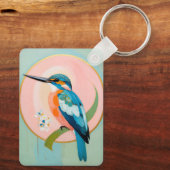 Celestial Kingfisher: A Study in Azure and Gold キーホルダー (裏面)