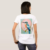Celestial Kingfisher: A Study in Azure and Gold Tシャツ (裏面フル)