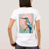 Celestial Kingfisher: A Study in Azure and Gold Tシャツ (裏面)