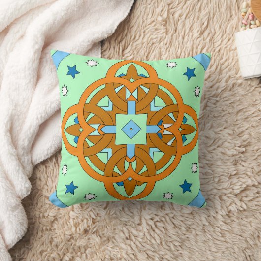 Celestial Knot Art Prints | Unique Star Patterns クッション (ブランケット)