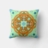 Celestial Knot Art Prints | Unique Star Patterns クッション (裏面)