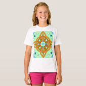 Celestial Knot Art Prints | Unique Star Patterns Tシャツ (正面フル)