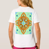 Celestial Knot Art Prints | Unique Star Patterns Tシャツ (裏面)