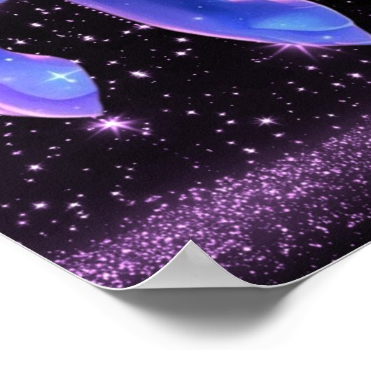 Celestial Leo – Astrology Art ポスター (角)