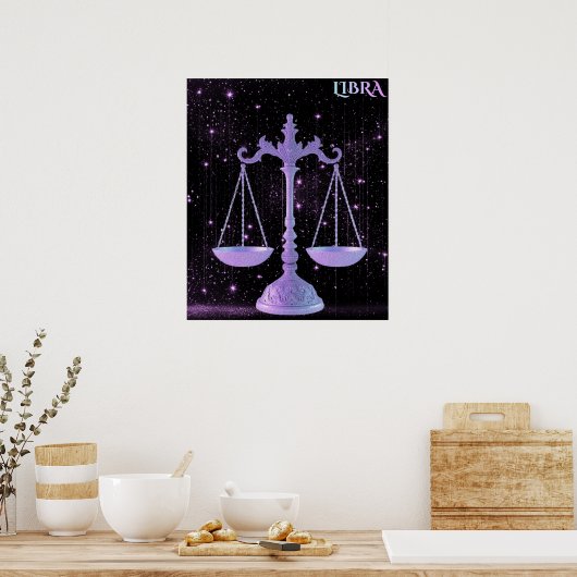 Celestial Libra – Astrology Art ポスター (キッチン)