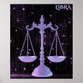 Celestial Libra – Astrology Art ポスター (正面)