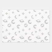 Celestial Line Art ラッピングペーパーシート (正面3)