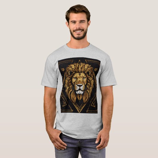 Celestial Lion T-Shirt – PremiuMen's Basic T-Shirt Tシャツ (正面フル)