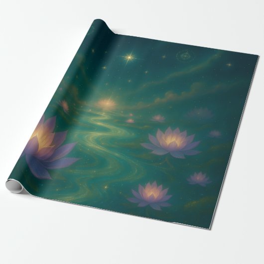 Celestial Lotus Wrapping Paper ラッピングペーパー (アンロールド)