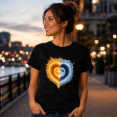 Celestial Love Sun Moon Heart T-Shirt Tシャツ