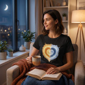 Celestial Love Sun Moon Heart T-Shirt Tシャツ