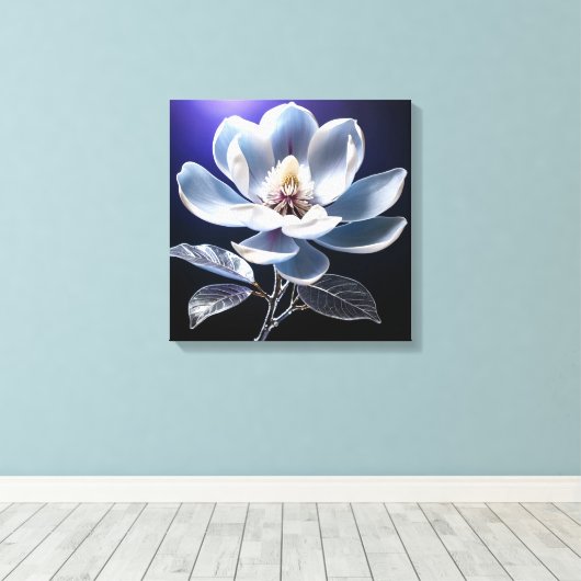 Celestial Magnolia キャンバスプリント (インサイチュ (ウッドフロア))