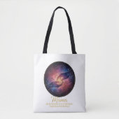 Celestial Mama Hands Galaxy Universe トートバッグ (正面)