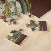 Celestial Map by Peter Apian, Vintage Astronomy ジグソーパズル (側面)