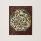 Celestial Map by Peter Apian, Vintage Astronomy ジグソーパズル (縦)
