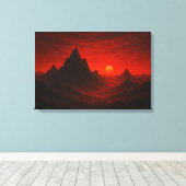 Celestial Meadow Nightscape キャンバスプリント (インサイチュ (ウッドフロア))