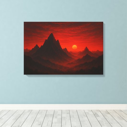 Celestial Meadow Nightscape キャンバスプリント (インサイチュ (ウッドフロア))