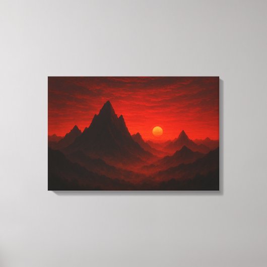 Celestial Meadow Nightscape キャンバスプリント (正面)