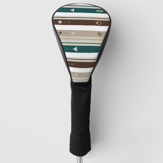 Celestial Modern Triple Stripe Golf Driver Cover ゴルフヘッドカバー (正面)