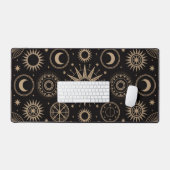 Celestial Moon and Stars デスクマット (キーボード&マウス)