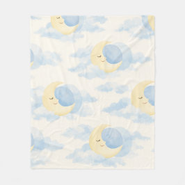 Celestial Moon Baby Fleece Blanket Soft Nursery フリースブランケット