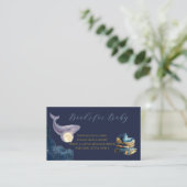 Celestial Moon Baby Shower Books for Baby カード | W (スタンド正面)