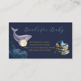 Celestial Moon Baby Shower Books for Baby カード | W