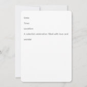 Celestial Moon Baby Shower Invitation 招待状 (裏面)