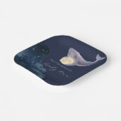 Celestial Moon Baby Shower Plates | Whale & Moon S ペーパープレート (傾斜あり)