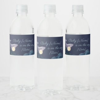 Celestial Moon Baby Shower Water Bottle Labels | W ペットボトルラベル