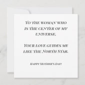 Celestial Moon Boho Mother's Day Card カード (裏面)