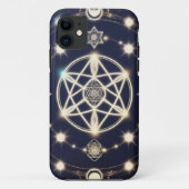 Celestial Moon Cycle Mandala – Sacred Geometry Case-Mate iPhoneケース (裏面)