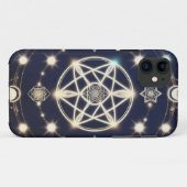 Celestial Moon Cycle Mandala – Sacred Geometry Case-Mate iPhoneケース (裏面(横))