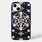 Celestial Moon Cycle Mandala – Sacred Geometry Case-Mate iPhoneケース (裏面)