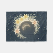 Celestial Moon & Daffodil Baby Fleece Blanket フリースブランケット (正面(横))