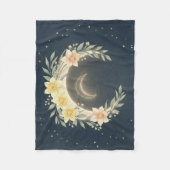 Celestial Moon & Daffodil Baby Fleece Blanket フリースブランケット (正面)