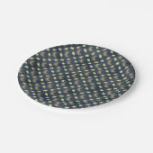 Celestial Moon & Daffodil Baby Shower Paper Plates ペーパープレート (アングル)